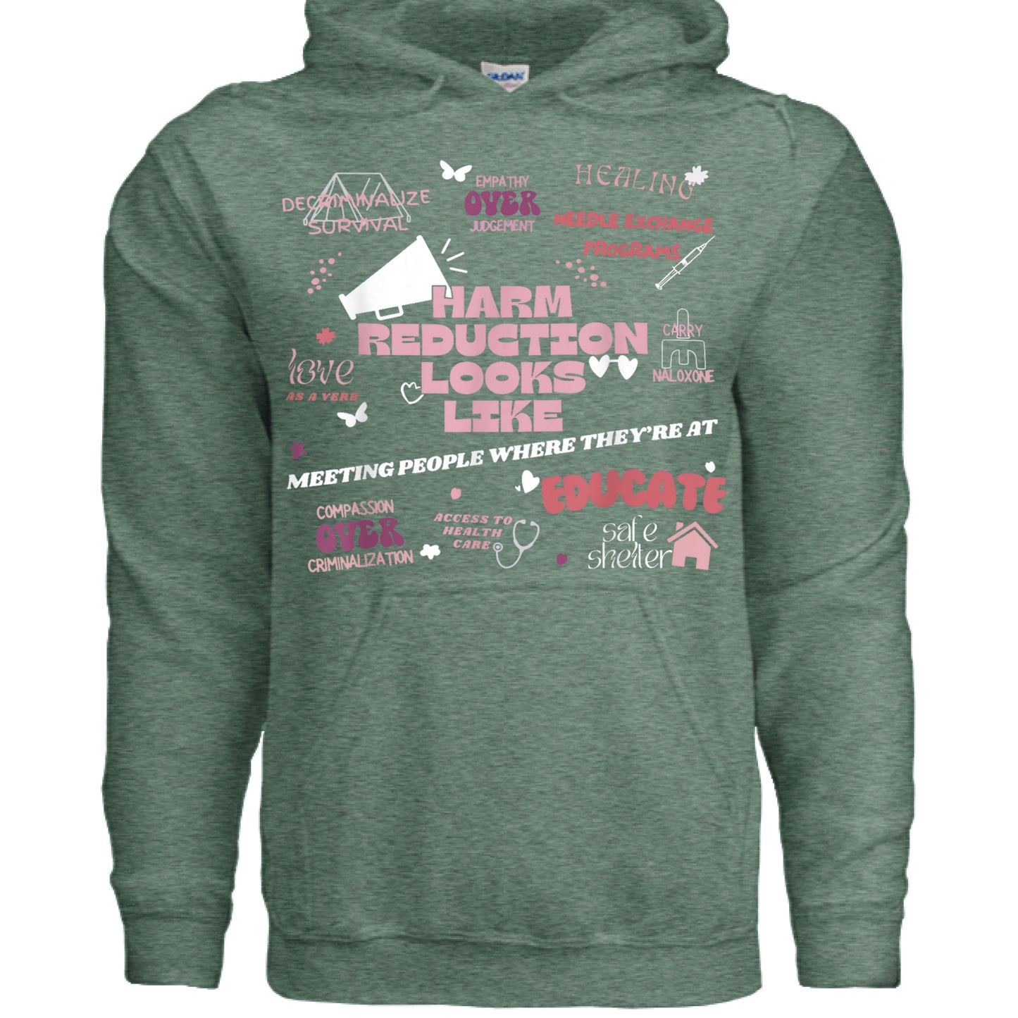 Heather Sport Dark Green - FRONT