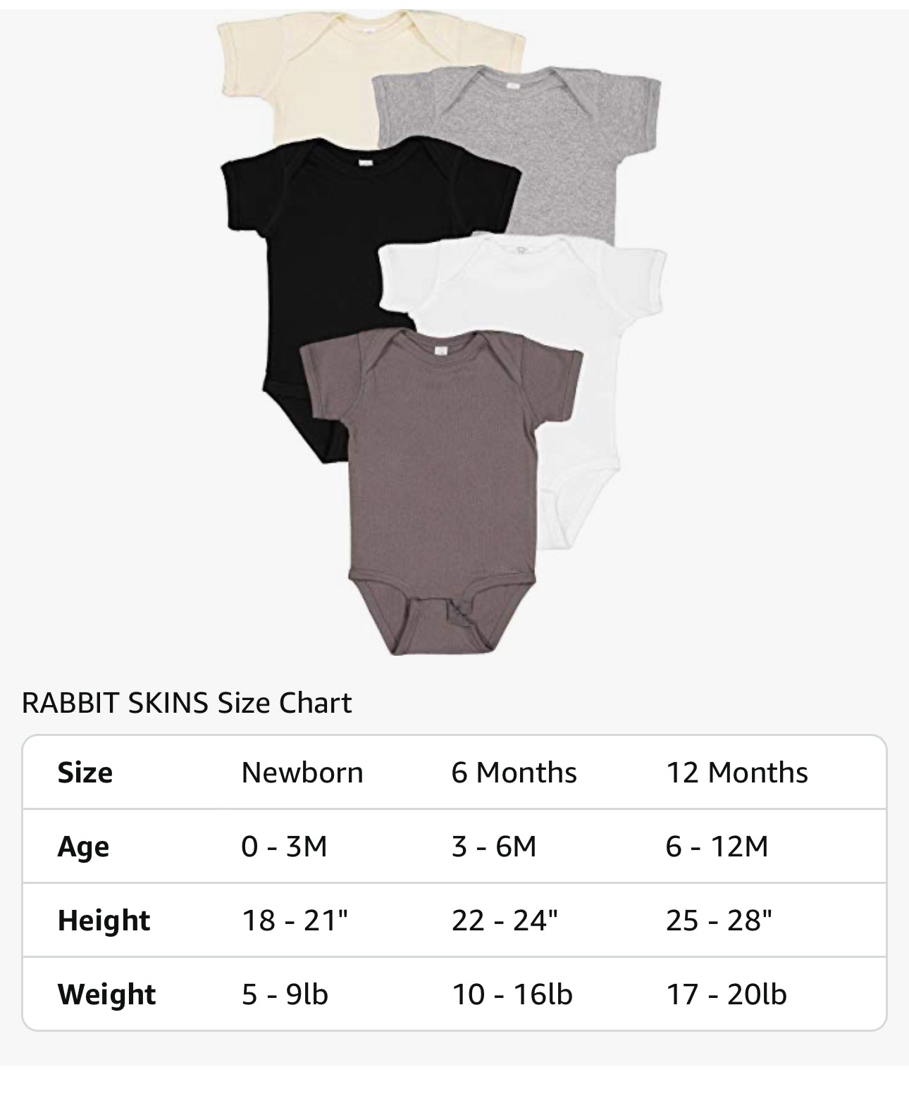 Rabbit Skins 4400 Infant Baby Rib Bodysuit/ 24mo. Girls