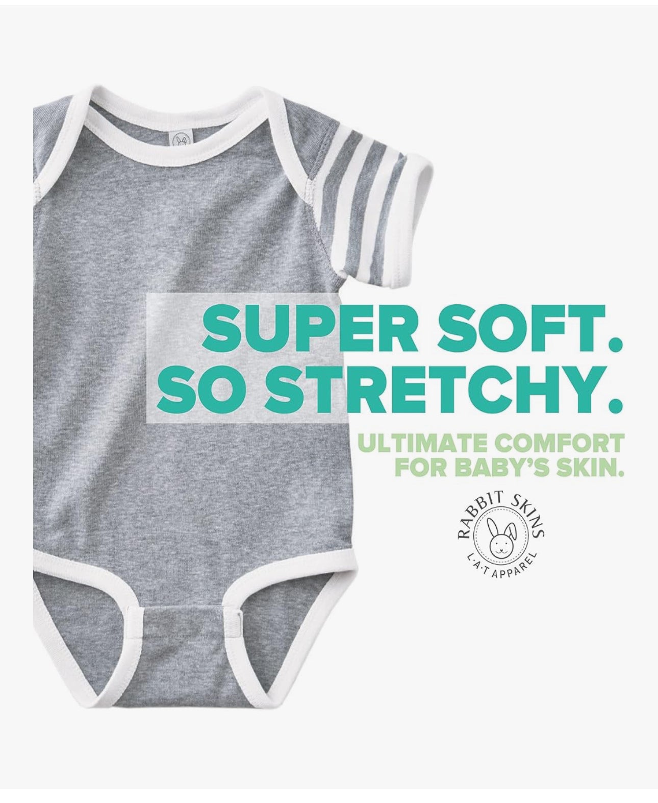 Rabbit Skins 4400 Infant Baby Rib Bodysuit/ 24mo. Girls